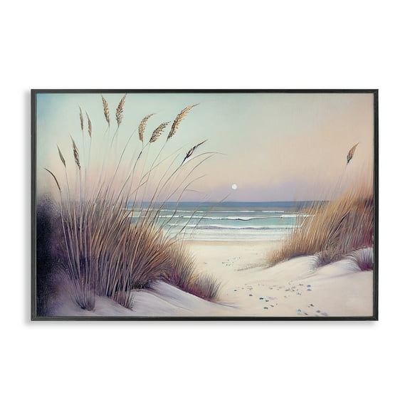 Euphoria Beach Dunes View Black Framed Giclee Art, design by Sasha