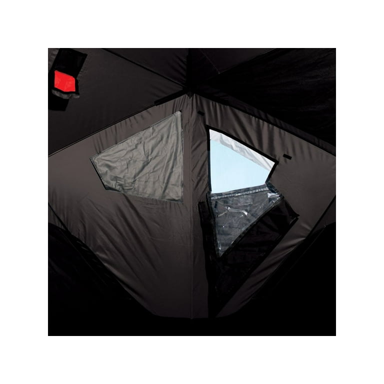 Eskimo FatFish™ 949, Pop-up Portable Ice Shelter, Red/Black, 3-4