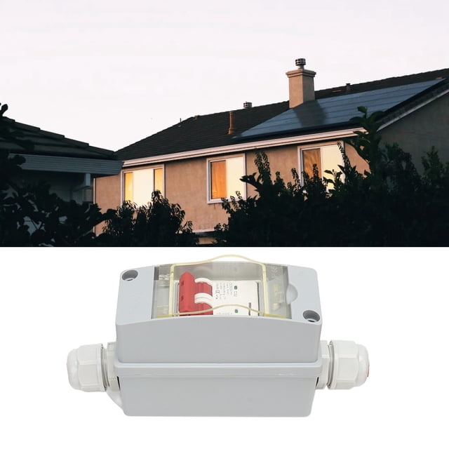 Disyuntor MCB 2P DC500V Caja Combinadora De Solar Fotovoltaica 32A Interruptor De Desconexión Con IP65 Caja De Distribución A Prueba De Agua Para Panel Solar Rejilla Conectada