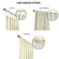 thumbnail image 3 of Winmate Topsions 3-way Header Insulated Curtain Panel Pair each 80" x 63" in Natural, 3 of 6