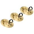 thumbnail image 1 of Unique Bargains Cymbales de Doigt 3 Pcs 2,08 Diamètre Cuivre Ton Doré, 1 of 5