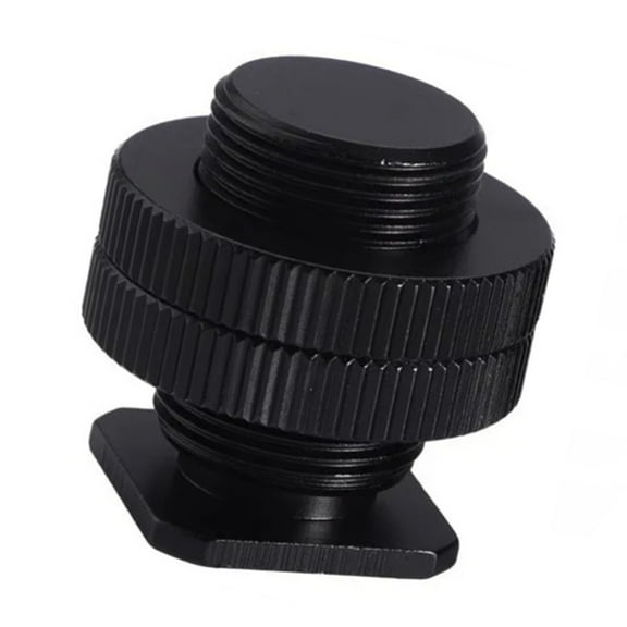Mic Stand Conversion Screw 5/8 to 1/4 Screw Double Layer Thread Screw Mount Adapter for DSLR Camera Flash Tripod