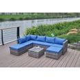 thumbnail image 5 of Kingway 101'' Wicker Outdoor Patio Sectional, 5 of 13