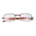 thumbnail image 3 of Folding Visual Fatigue Relief Multifocal Reading Glasses Anti Blue Rays Presbyopic Glasses(+150 Tawny Frame), 3 of 4