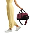 thumbnail image 6 of DALIX 21" Large Duffle Bag with Adjustable Strap in Maroon 24 Pack, 6 of 7