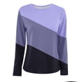 thumbnail image 4 of Lindreshi Long Sleeve Shirts for Women's Solid Round-Neck Long Sleeve Top, 4 of 4