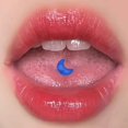 thumbnail image 3 of nipocaio 6pcs Acrylic Moon Tongue Nail Body Piercing Jewelry, 3 of 5