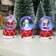 thumbnail image 2 of 1 bola de nieve navideña bonita para decoración de escritorio, estatua de muñeco de nieve con luminiscencia creativa, bola de cristal de vidrio, regalo de Navidad para niños y niñas, 2 of 5