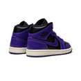 thumbnail image 3 of JORDAN WOMENS JORDAN 1 MID Womens "Black/Purple" BQ6472 051 BQ6472 051 from Stadium Goods, 3 of 8