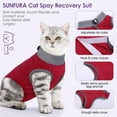 thumbnail image 4 of Minzimin Camo Printed Cat Recovery Suit, Cat Surgical Recovery Suit After Surgery for Abdominal Wound Anti Licking, Kitten Onesie for Cats Female Spay Recovery Shirt E-Collar Alternative, 4 of 7