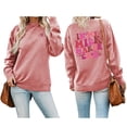 thumbnail image 2 of WEAIXIMIUNG Chandails en Molleton pour Femmes Vestes Chandails en Molleton Oversize Décontractés à Manches Longues Légers Pull-Over Tops Chandails en Molleton Amples, 2 of 5