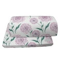 thumbnail image 4 of Floral Foot Rest, Rhythmic Pattern Ornamental Dandelion Flowers on Plain Background, Non-Slip Backing Ergonomic Memory Foam Leg Support for Office, White Pale Purple and Seafoam, by Ambesonne, 4 of 5