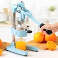 thumbnail image 5 of Zulay Kitchen Cast-Iron Orange Juice Squeezer - Heavy-Duty, Easy-to-Clean, Professional Citrus Juicer - Durable Stainless Steel Lemon Squeezer - Sturdy Manual Citrus Press & Orange Squeezer (Blue), 5 of 8