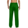 thumbnail image 4 of Mens Solid Color Pajama Pants, Lightweight Lounge Pj Bottoms for Men Soft Sleep Pants with Pockets & Drawstring, 4 of 6