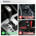 thumbnail image 3 of Pomo de Cambio Universal Unique Bargains para Automóvil, Pomo de Palanca de Cambios de Cuero Sintético para Vehículos Automáticos y Manuales con 4 Adaptadores Marrón 1 Set, 3 of 7