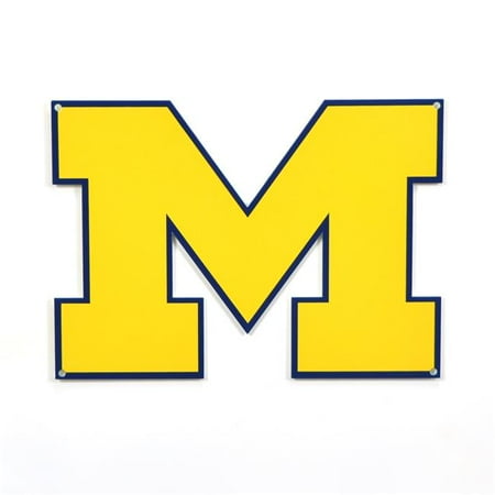 Michigan Wolverines Street Sign Decor - Officially Licensed Plastic Sign For Indoor/Outdoor Use