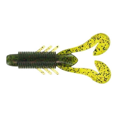Googan Baits Krackin' Craw Soft Plastic Lure, Green Pumpkin, 4 in
