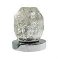 thumbnail image 2 of Bergamo Art Chrome Brass Bathroom Faucet with White Rock Crystal Handles, 2 of 6
