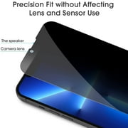 2-Pack Full Coverage Privacy Tempered Glass Screen Protector for iPhone 14 / iPhone 13 / iPhone 13 Pro