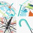 thumbnail image 5 of MGH 2 PCS Kids Clear Umbrellas for Rain Dome Bubble Umbrella Windproof for Toddler Boys Girls, 5 of 8