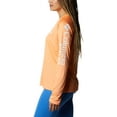 thumbnail image 3 of Columbia Womens PFG Tidal Tee II UPF 50 Long Sleeve Fishing Shirt 1X Bright Nectar/White Logo, 3 of 5
