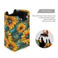 thumbnail image 3 of Yayeee Freestanding Laundry Hamper with Handle Collapsible Large Storage Basket for Clothes, Stained Glass Sunflowers Pattern, 3 of 7