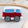 thumbnail image 3 of HABA Toddler Car Toy with Momentum Motor - Kullerbu Red Mini Bus, Push and Go Cars for Kids Ages 2-8, Bus Toys for Ages 2 Years Old and Up, 3 of 7