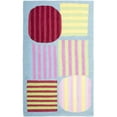 thumbnail image 6 of SAFAVIEH Kids Melany Geometric Striped Area Rug, Blue/Multi, 3' x 5', 6 of 8