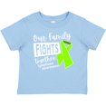 thumbnail image 3 of Inktastic Our Family Fights Together Lymphoma Awareness Lime Ribbon Boys or Girls Baby T-Shirt, 3 of 5