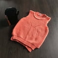 thumbnail image 2 of LIIPEE Solid Color Knit Sweater Vest For Girls Sleeveless Cute Warm Sweaters Kids Autumn Winter Cozy Soft Everyday Casual Pullover,3-4 Years, 2 of 4