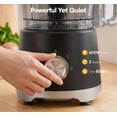 thumbnail image 3 of Plum Chef 10.5-Cup Food Processor and Vegetable Chopper, 5 Stainless Steel Blades & Dough Blade, 3 Modes for Slicing, Shredding & Kneading, Dishwasher Safe, Black, 3 of 6