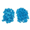 thumbnail image 2 of Ear Tags, 100pcs TPU Soft  Safe Durable Ear Tag For Livestock Pig Livestock  For Breeding Population Prevention Control No Letters, Blue, 2 of 8
