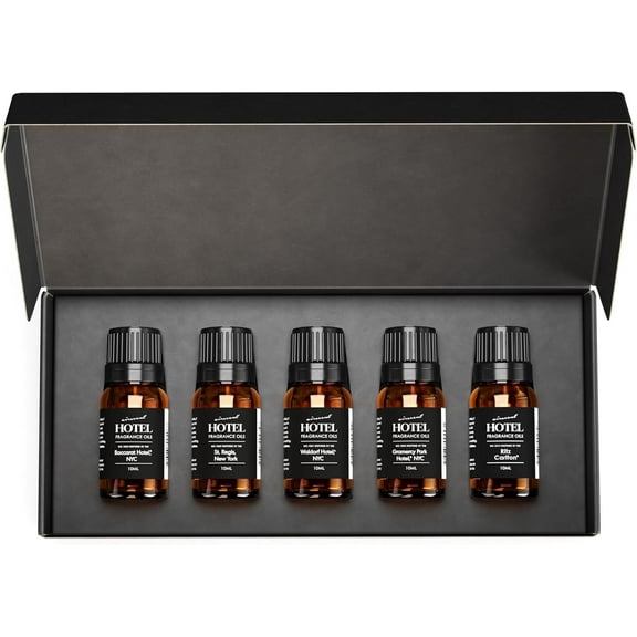 AirScent Hotel Diffuser Oil Gift Set - New York City Scents - 10 mL, 0.34 fl oz Fragrance Oil Set - Inspired by The Most Luxurious New York City Hotel Fragrances