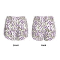 thumbnail image 6 of Sigee Lavender Flowers for Women's Athletic Shorts High Waisted Running Shorts Pocket Sporty Short Gym Elastic Workout ShortsMedium, 6 of 9