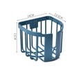 thumbnail image 2 of Toilet Paper Basket Wall Mounted Basket Bathroom Accessories Toilet Paper Holder Wall Mounted Toilet Paper Basket Heavy Duty Bathroom Storage Rack For Household, 2 of 4