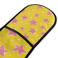 thumbnail image 4 of Yayeee Double Oven Mitt Kitchen Heat Resistant Baking 35" x7" Quilted Glove, Big Pink Stars Pattern, 4 of 6