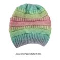 thumbnail image 2 of Sombrero De Punto Para Mujer De Otoño E Invierno, Sombrero De Lana Teñido Con Lazo, Sombrero De Punto Degradado Para Pescar, Esquiar Y Acampar Cateissary AP006542-06, 2 of 6