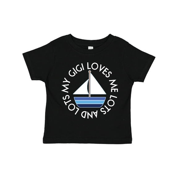 Inktastic My Gigi Loves Me Sailboat Boys Sailing Boys Toddler T-Shirt