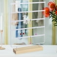 thumbnail image 6 of Segolike 5 Tier Earring Display Stand Wooden Base Ornament Supplies Shop Hanging Rack White, 6 of 7