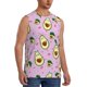 thumbnail image 2 of Fotbe Different Avocados Men's Camiseta sin Mangas Estampada para Hombres, Playera Casual para Gimnasio, Entrenamiento, Playa-Medium, 2 of 7