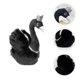 thumbnail image 4 of 1pc corona cisne muñeca juguete adorable peluche muñeca niños hogar juguete negro, 4 of 7