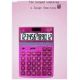 thumbnail image 3 of Multifunction Large Screen Calculator 12-bit Digital HD Display Protection Eye Solar Button Battery Double Insurance Financial Calculator Practical Gift (Color : Gold)-Wine Red, 3 of 5