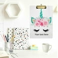thumbnail image 4 of FMSHPON Cute Unicorn Clipboard Hardboard Wood Nursing Clip Board and Pull for Standard A4 Letter 13x9 inches, 4 of 7