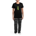 thumbnail image 4 of CafePress - Peace For Ukraine Ukrainian Hand Peace Sig Pajamas - Women's Short Sleeve Print T-Shirt and Pants Dark Cotton Pajama Set, 4 of 7