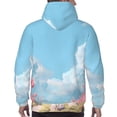 thumbnail image 7 of Balery Cute Pink Mushrooms Pattern Mens Hoodie Kangaroo Pocket Hoodie Pullover Hooded Sweatshirt Ideal for Daily Wear Travel and Home-3X-Large, 7 of 7