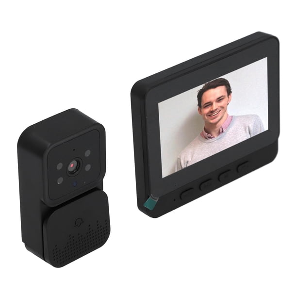 Cámara De Timbre De Video Inalámbrico, Visión Nocturna Por Infrarrojos Conexión Estable Seguridad Mejorada Timbre De Video Inalámbrico De Respuesta Rápida Para El Hogar