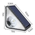 thumbnail image 4 of Paquete de 4 Luces Solares para Escalones de Exterior, para Escaleras, Patios, y ., 4 of 5