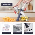 thumbnail image 4 of ONCE FOR ALL Safe Mandoline Slicer Vegetable Cutter, Potato Slicer, All in 1 Vegetables Slicer and Chopper, French Fry Cutter, Adjustable Thickness, Dishwasher Safe, 4 of 9