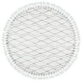 thumbnail image 6 of SAFAVIEH Casablanca Eunice Geometric Diamonds Shag Area Rug, Ivory/Grey, 5' x 8', 6 of 7
