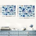 thumbnail image 6 of Acheng Modern Canvas Artwork Lovely Octopus and Shark Pattern Canvas Wall Art for Living Room Bedroom Home Décor Ready to Hang 20x16inch, 6 of 6